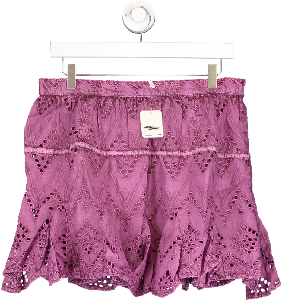 Free People Purple Serenity Mini Skort UK XL