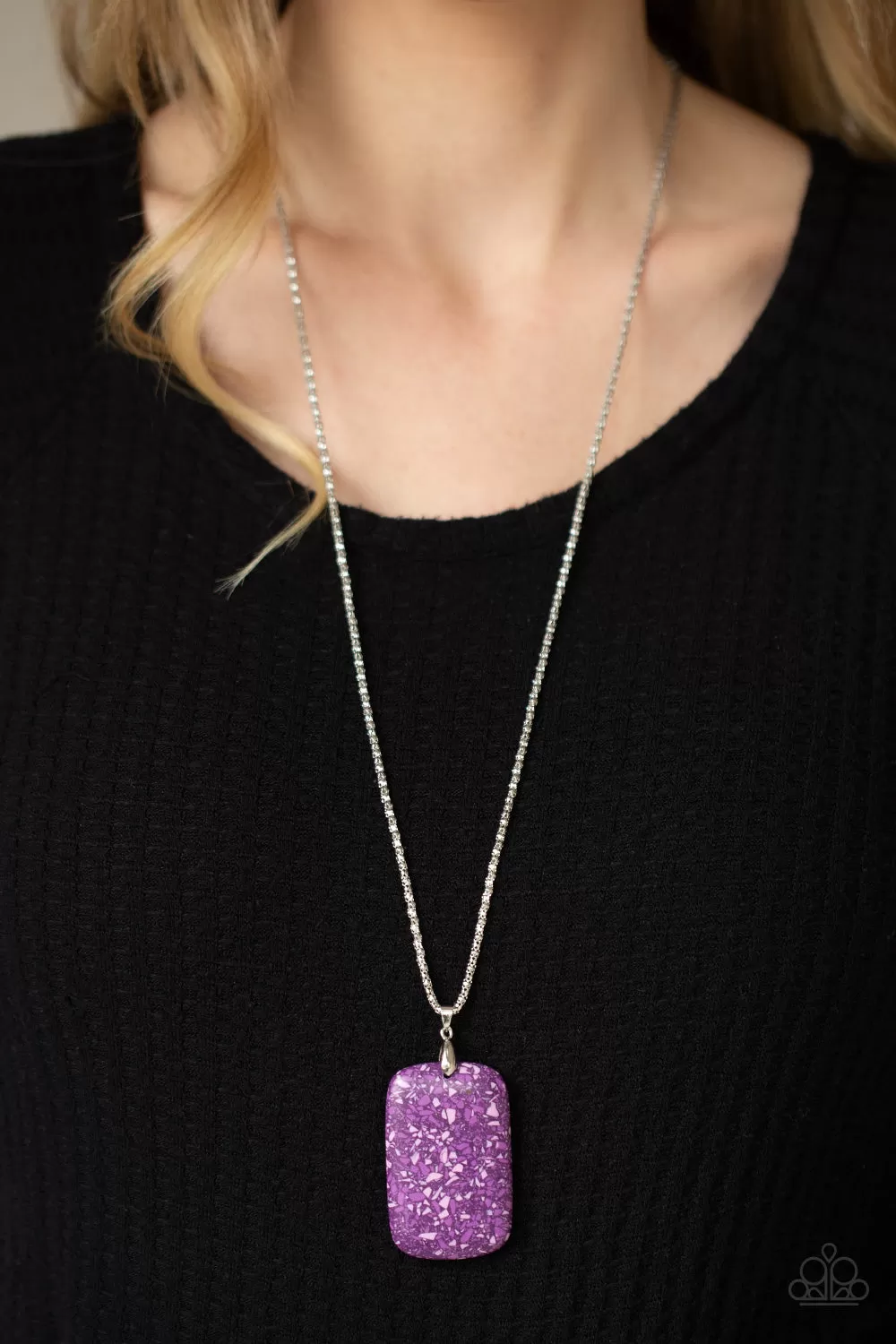 Fundamentally Funky - Purple Paparazzi Necklace