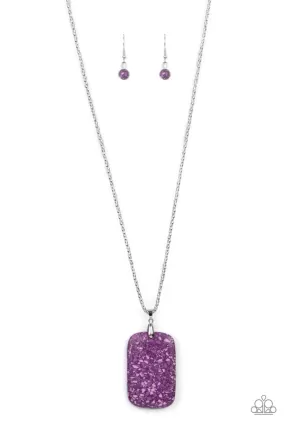 Fundamentally Funky - Purple Paparazzi Necklace