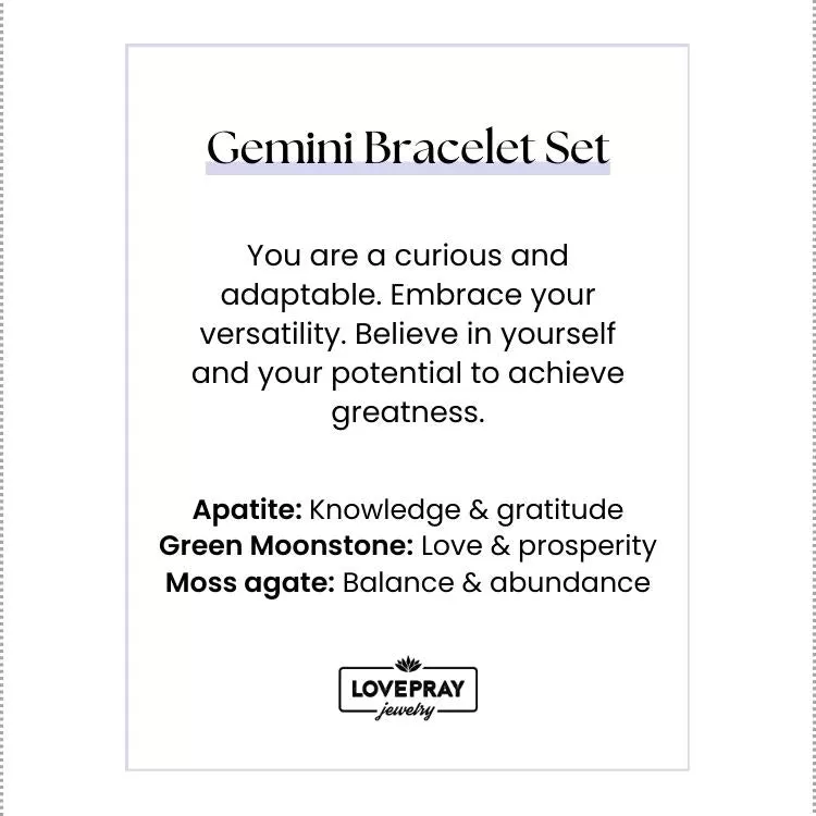 Gemini Bracelet Set