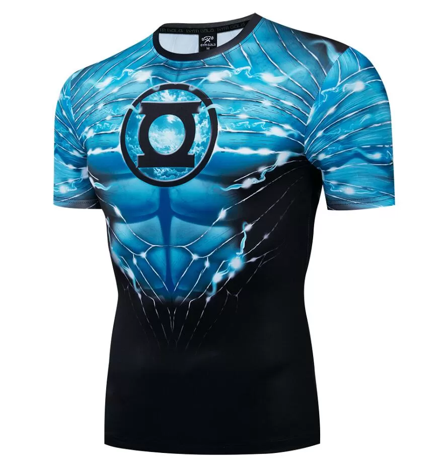 Green Lantern 'Hal Jordan' Short Sleeve Compression Rashguard