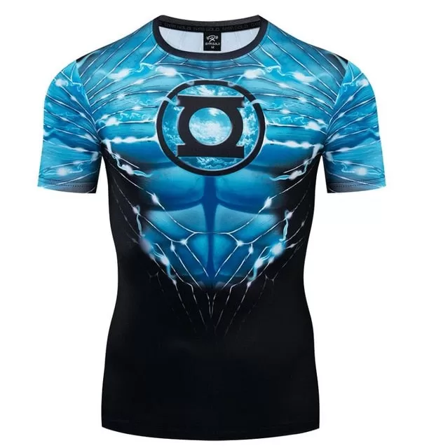 Green Lantern 'Hal Jordan' Short Sleeve Compression Rashguard