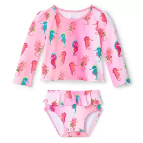 Hatley Kids Little Sea Horses Baby Rashguard Set S23SHI1183