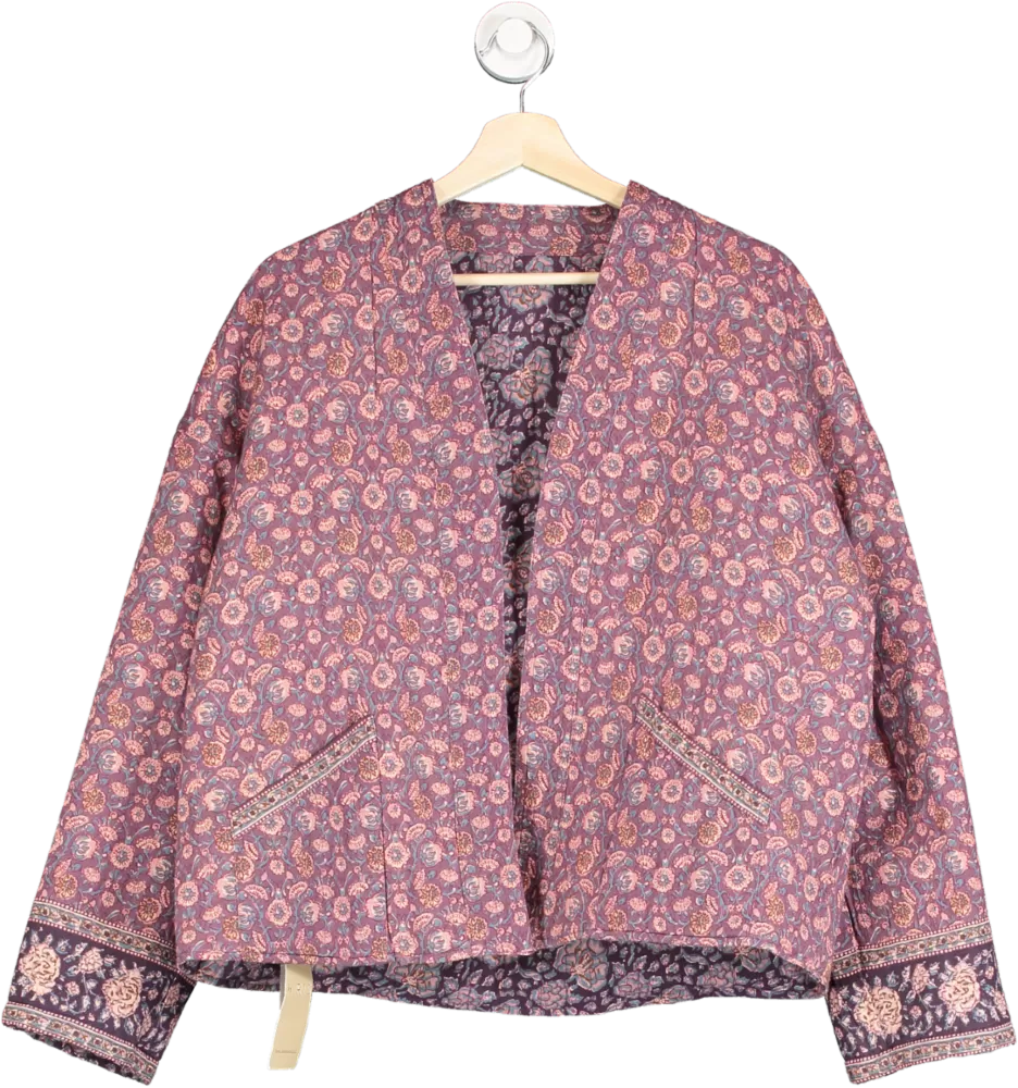 Iris Purple Lennon Quilt Reversible Jacket UK S