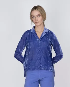 Jodie Violet Velvet Shirt