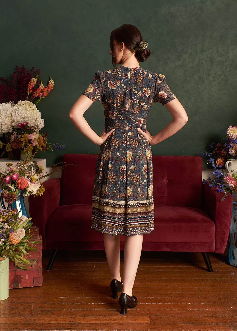 Karly Russian Floral Dress