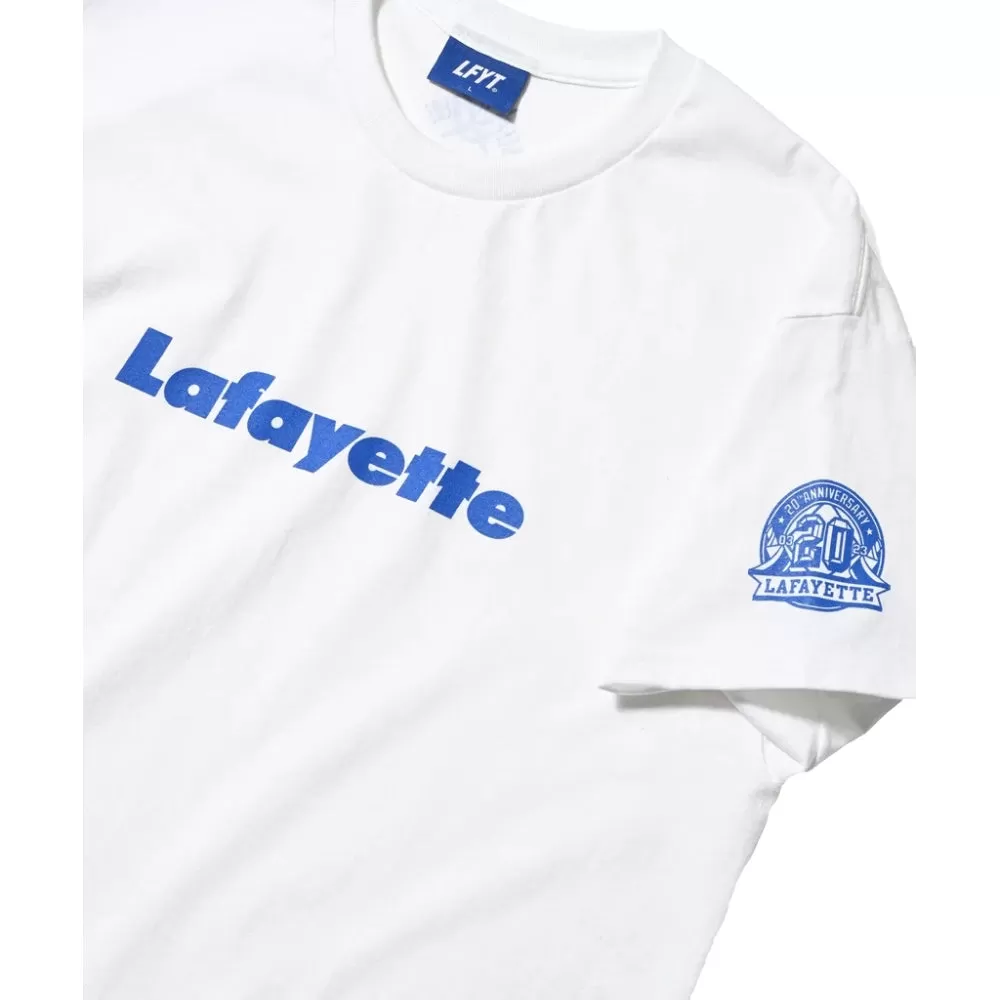 LAFAYETTE LFYT LOGO TEE 20TH ANNIVERSARY EDITION-WHITE