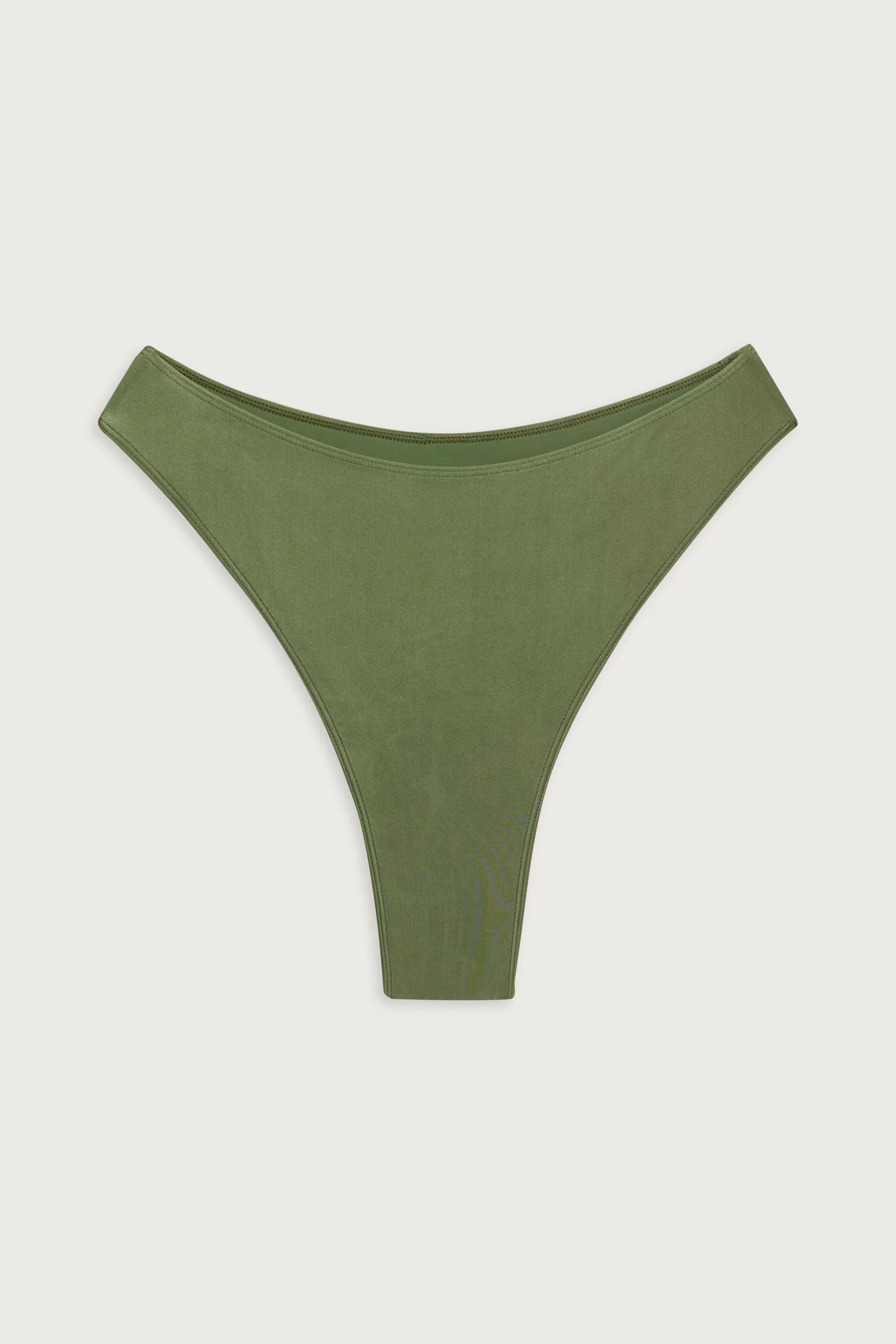 Laura High Waist Cheeky Bikini Bottom - Sea Moss