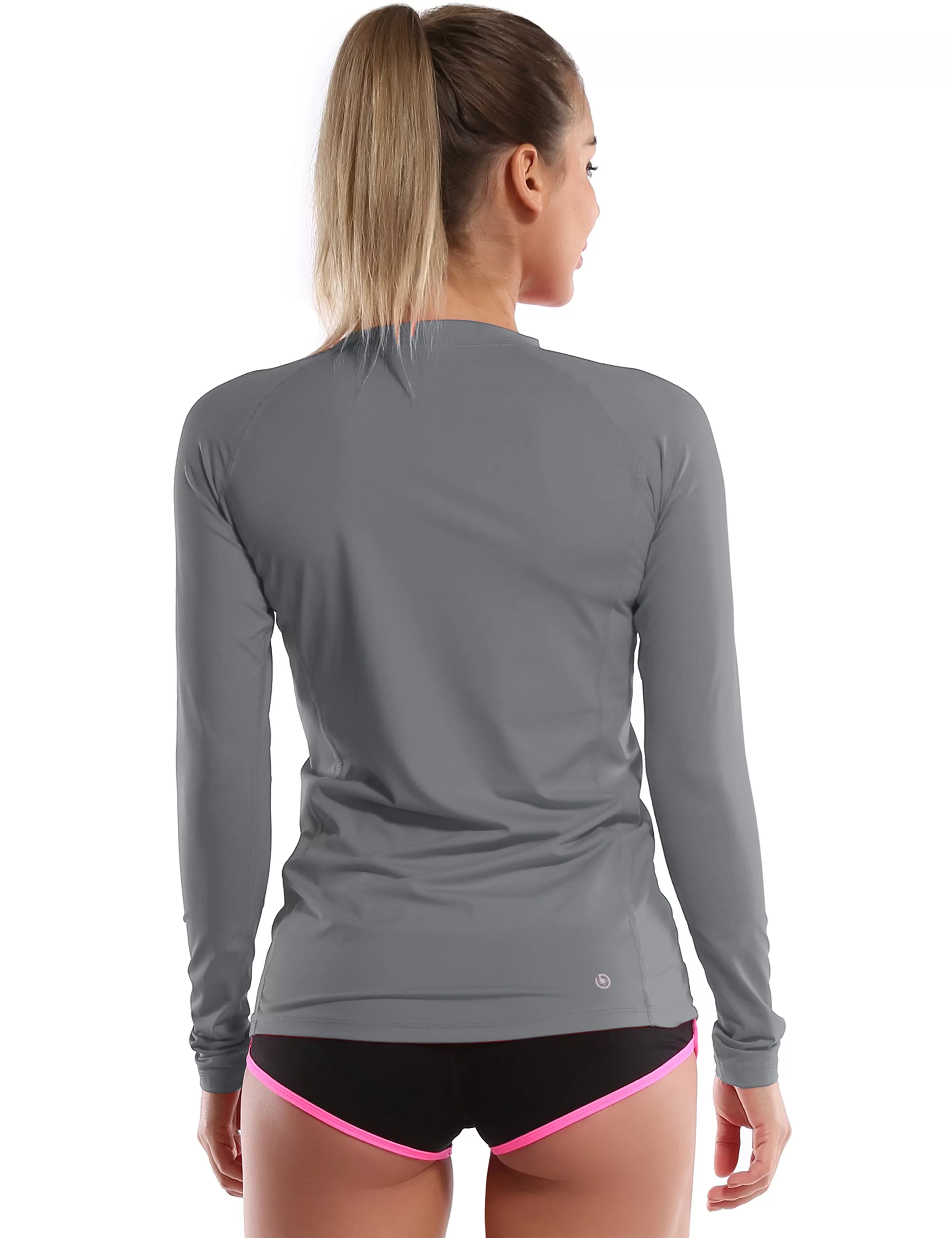 Long Sleeve UPF 50 Rashguard gray_yogastudio