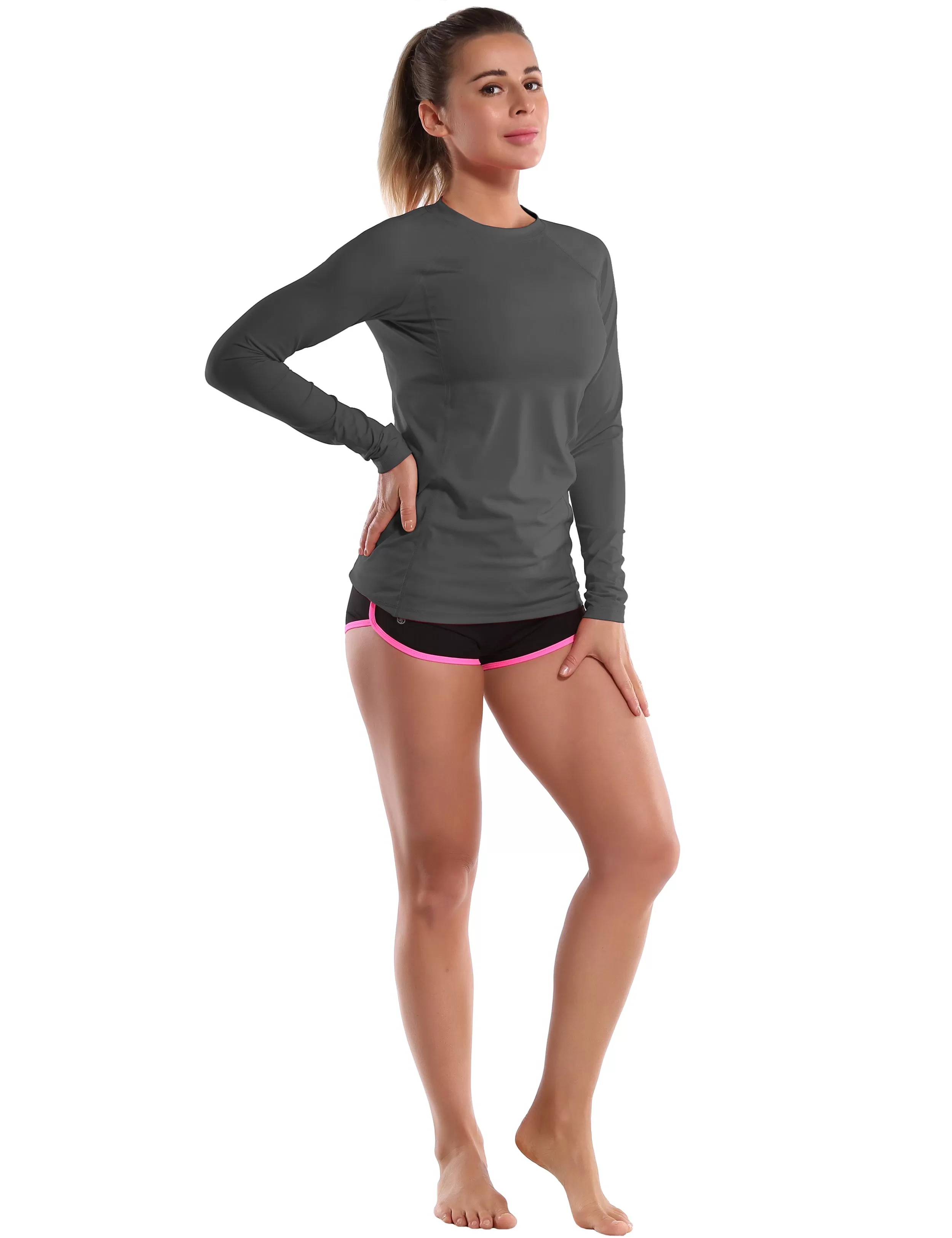 Long Sleeve UPF 50 Rashguard shadowcharcoal