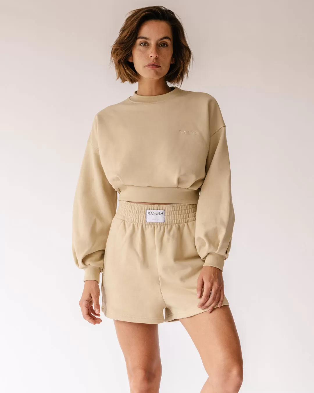 Menina Crop Sweatshirt Granola