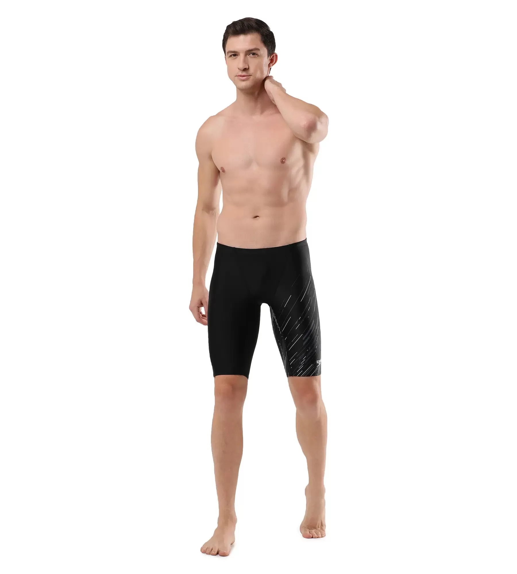 Men's Endurance Hyper Boom V Cut Jammer - Black & Usa Charcoal