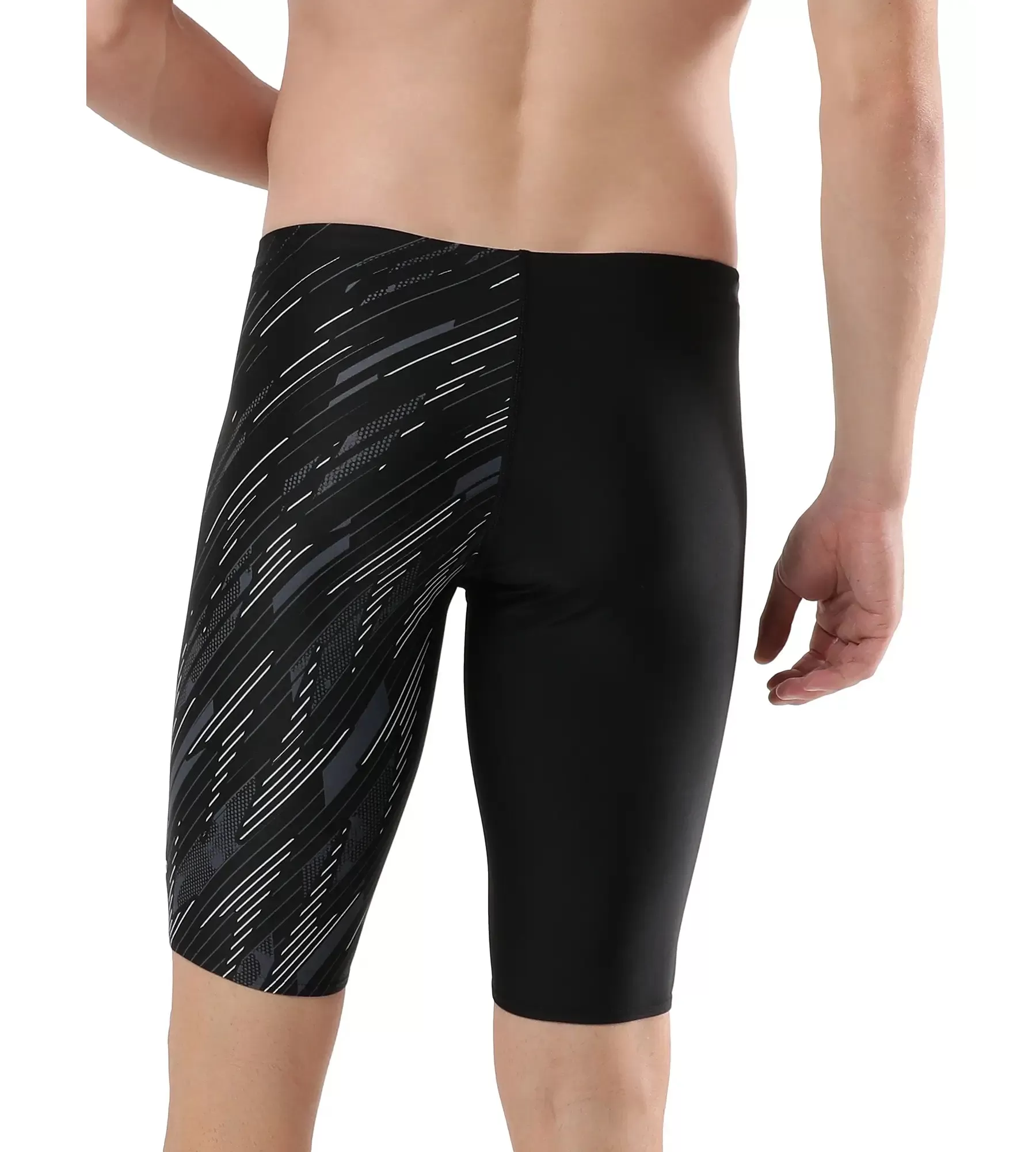 Men's Endurance Hyper Boom V Cut Jammer - Black & Usa Charcoal