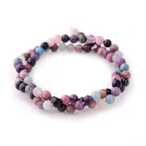 Mixed Sugilite 5mm Round - 15-16 Inch