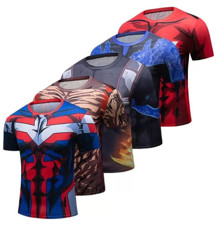 My Hero Academia 'Plus Ultra | Red' Elite Short Sleeve Rashguard