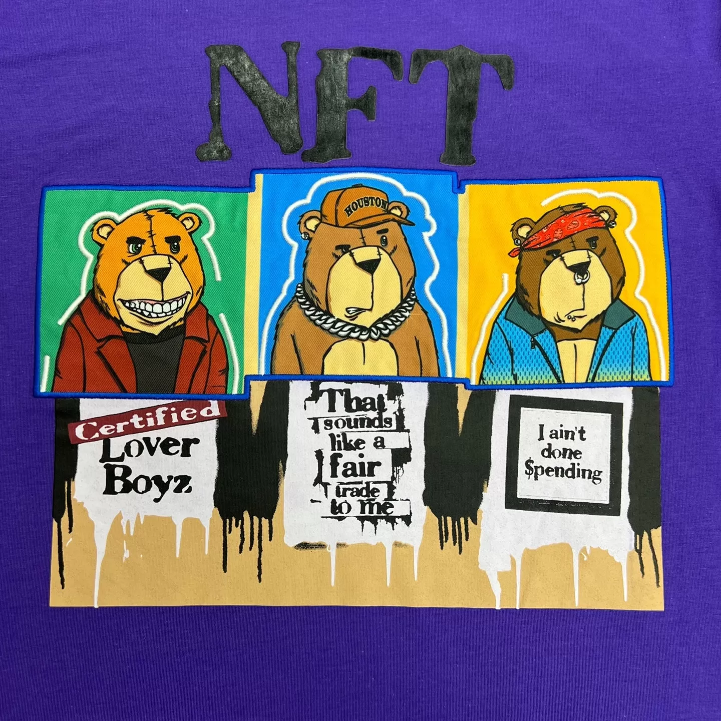 NFT Bear Graphic T-Shirt