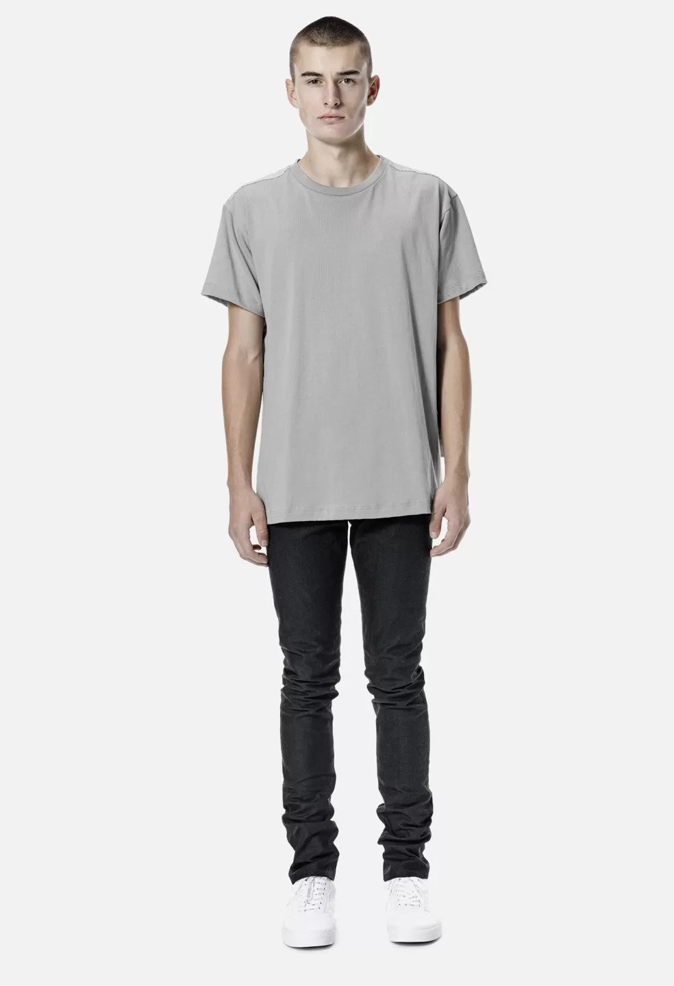 Nylon Panel Tee / Plaster