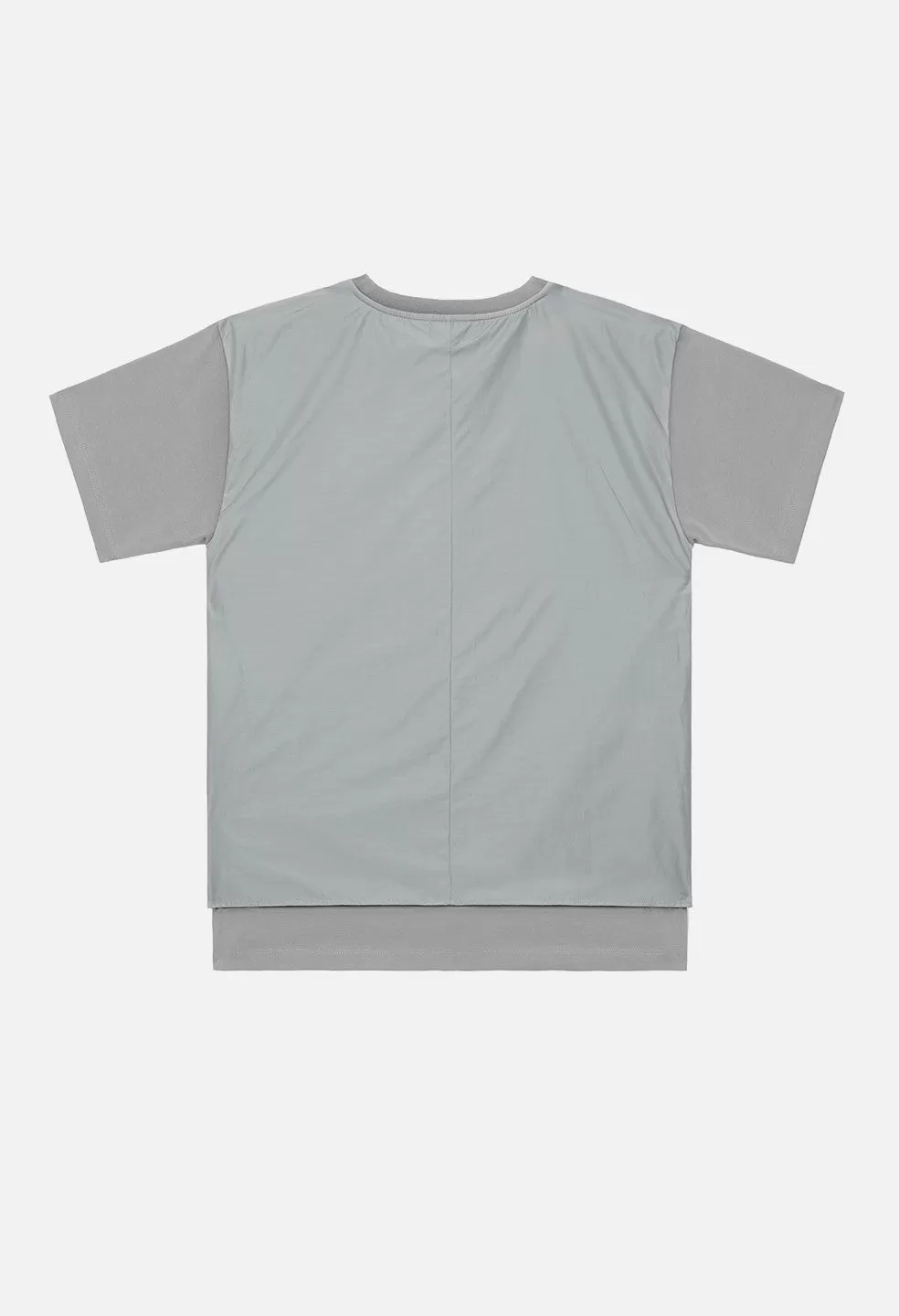 Nylon Panel Tee / Plaster