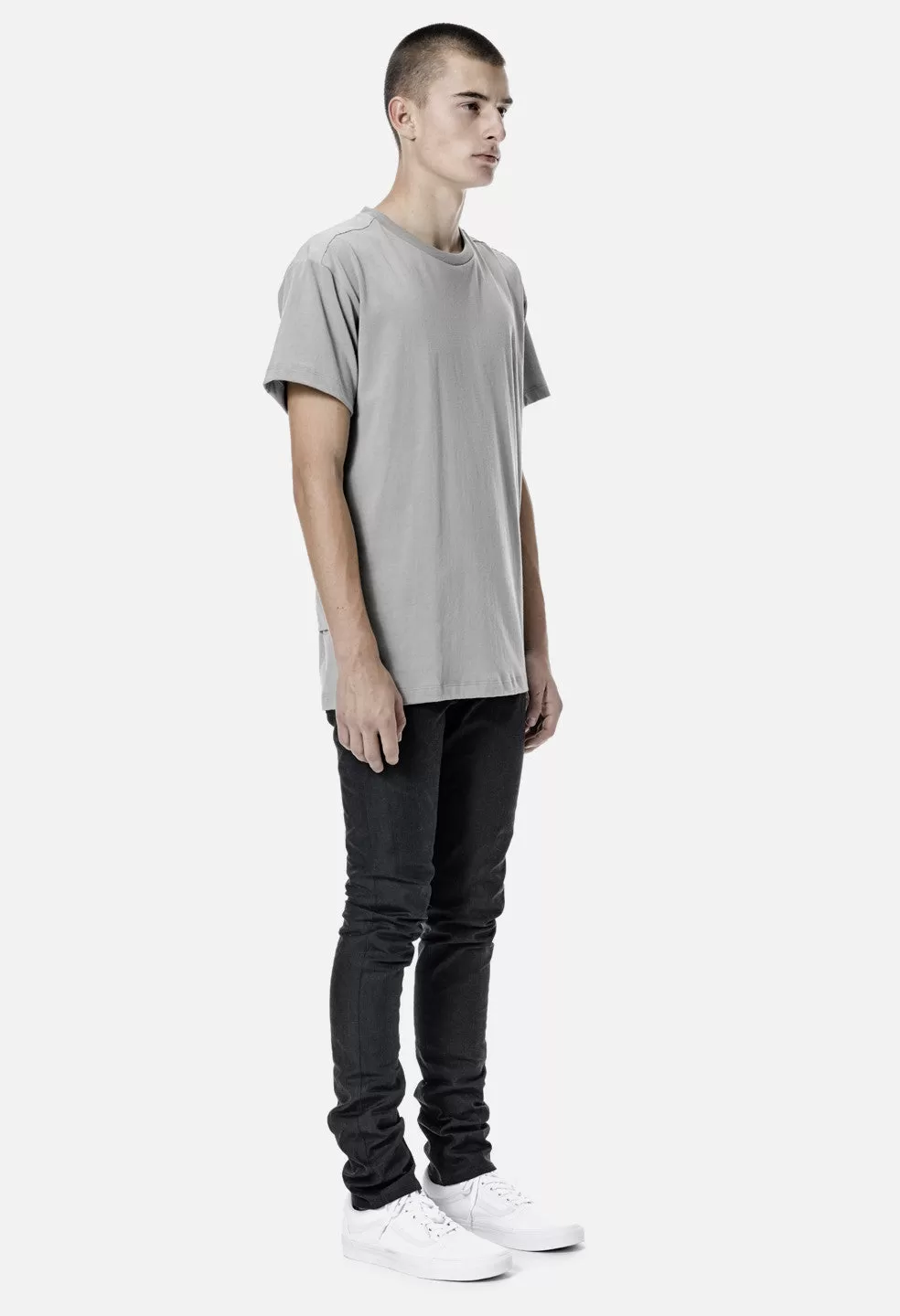 Nylon Panel Tee / Plaster