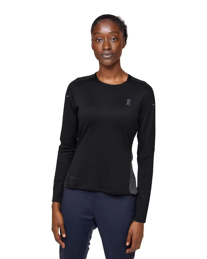 On Running Performance Long-T (Womens) - Black/Eclipse