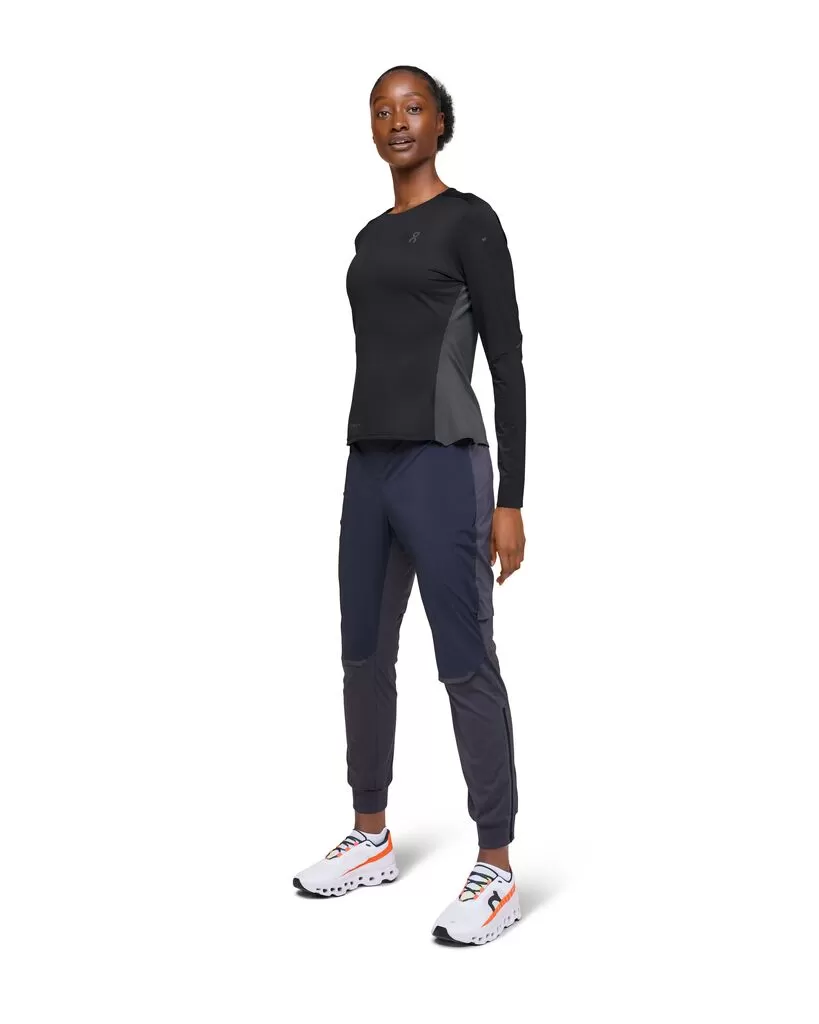 On Running Performance Long-T (Womens) - Black/Eclipse