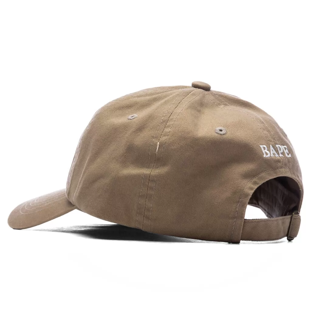 One Point Panel Cap - Beige