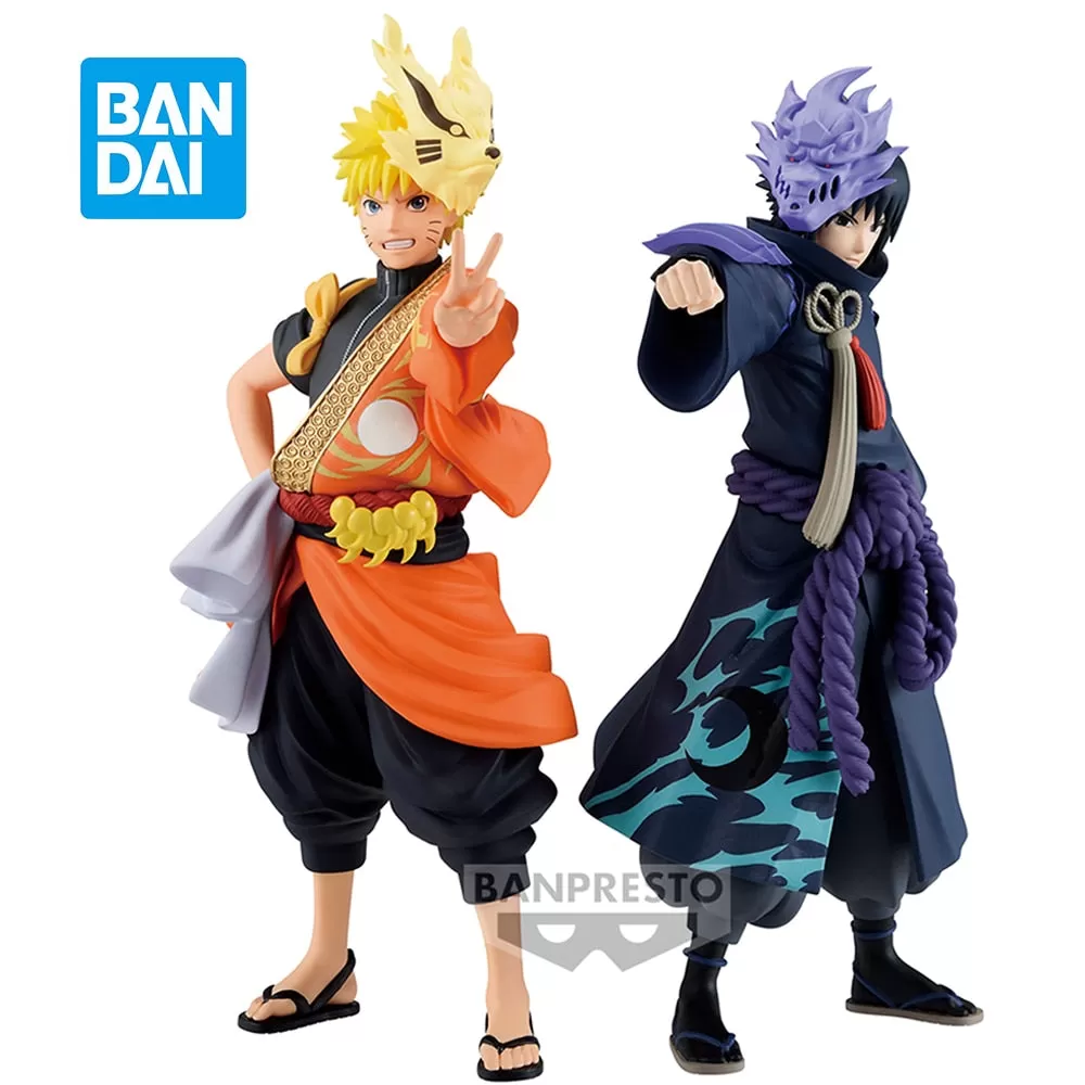 Original Banpresto Naruto shippuden  Uzumaki Naruto 20Th Anniversary Clothing Anime Figure Model Collectible Toys