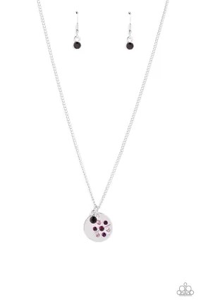 Paparazzi Dandelion Delights Purple Necklace & Earring Set