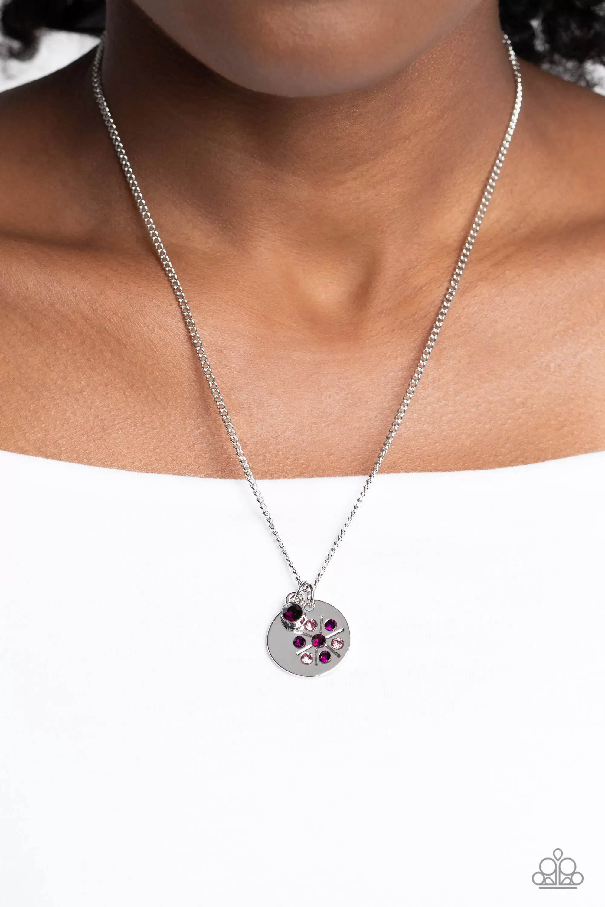 Paparazzi Dandelion Delights Purple Necklace & Earring Set