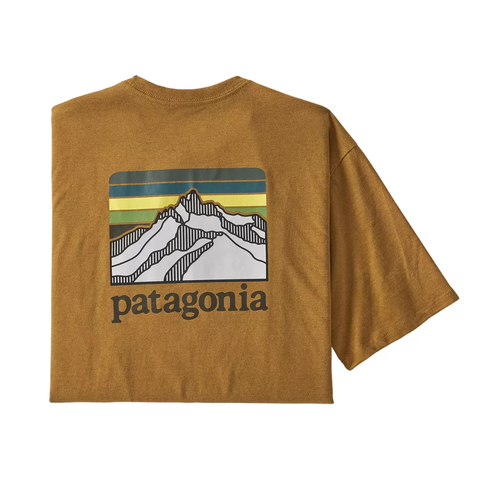 Patagonia Men's Line Logo Ridge Pocket Responsibili-Tee - Past Season