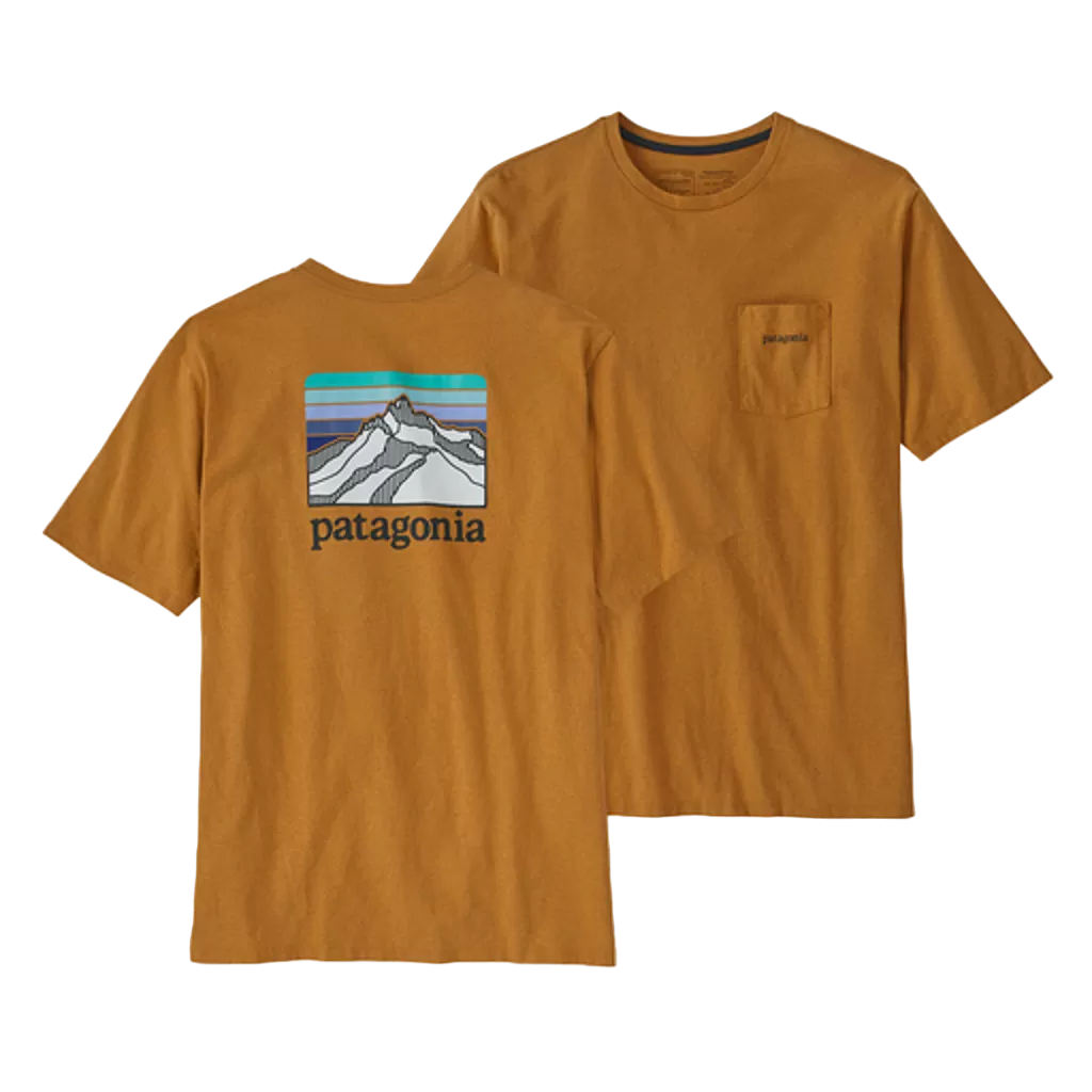 Patagonia Men's Line Logo Ridge Pocket Responsibili-Tee - Past Season