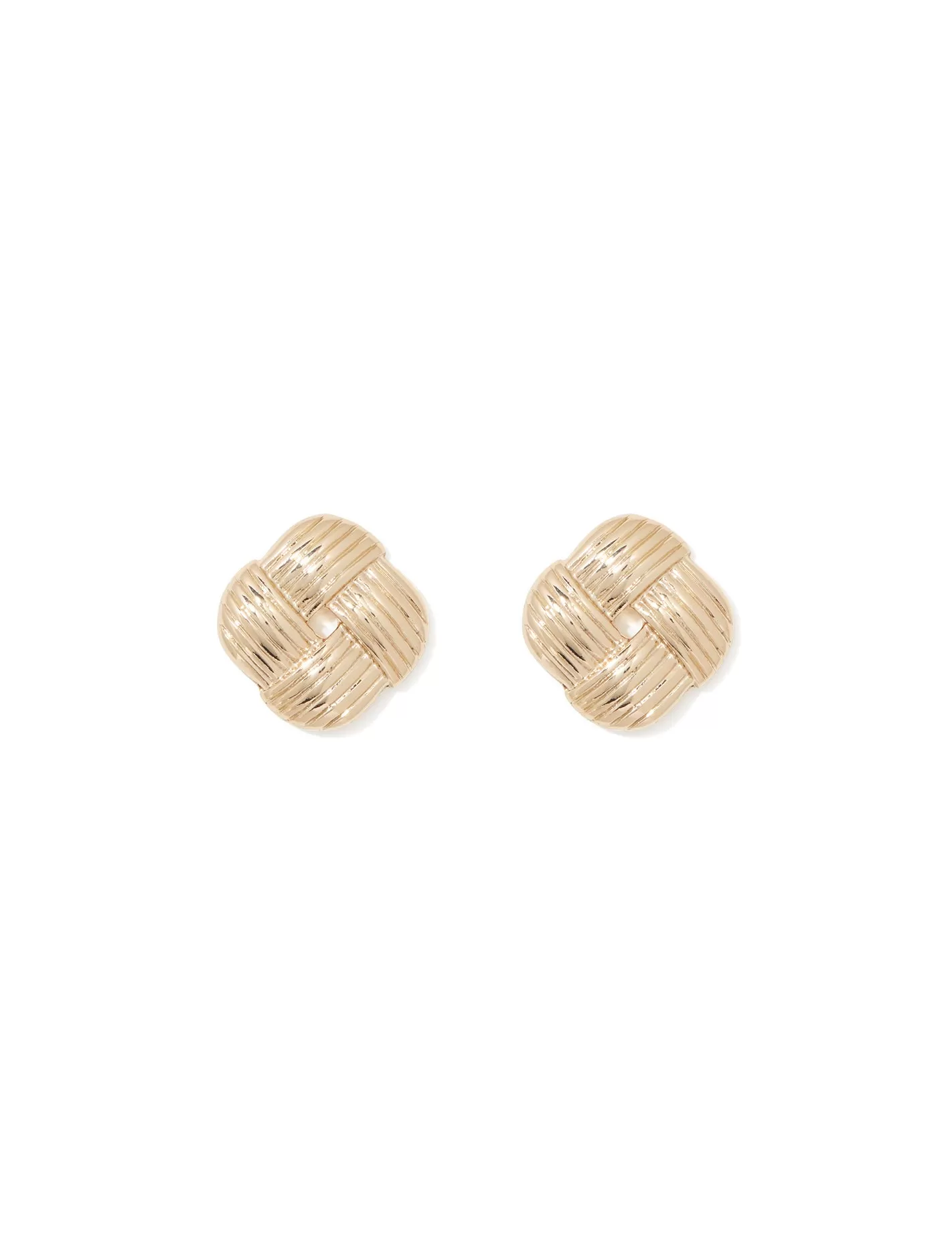 Paula Panel Square Stud Earrings