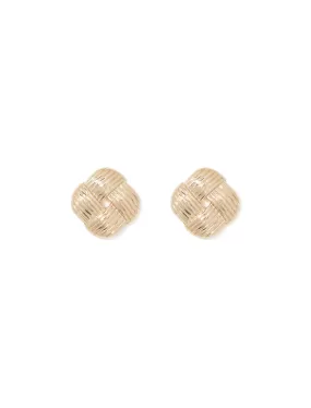 Paula Panel Square Stud Earrings