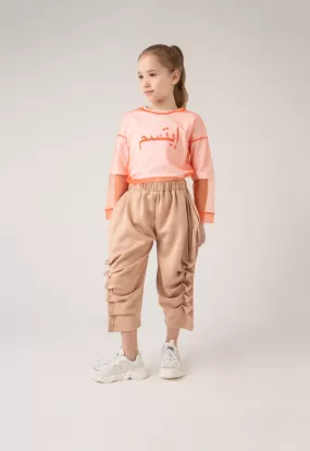 Pegged Pleated Pants