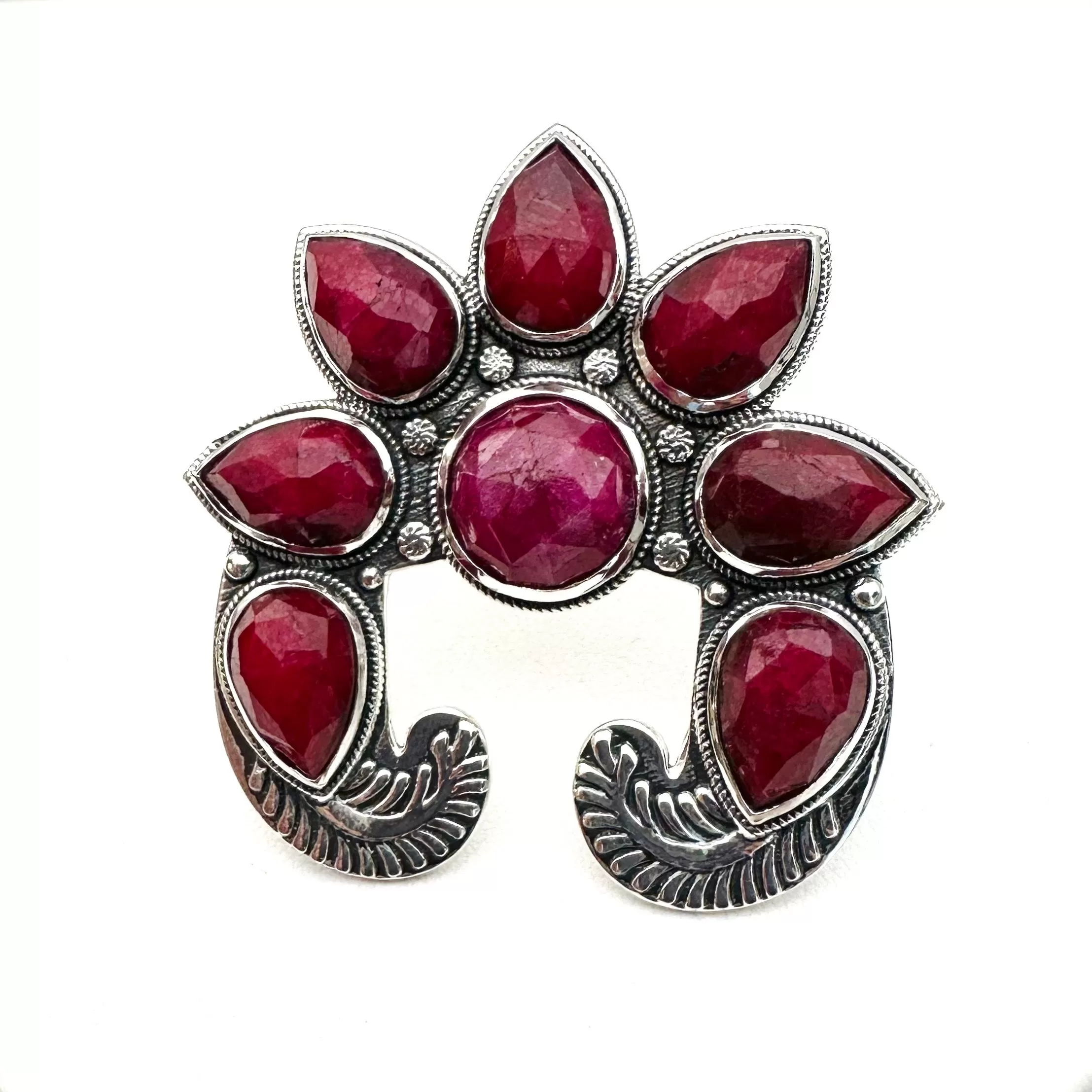 Phoenix Naja Ring - Ruby