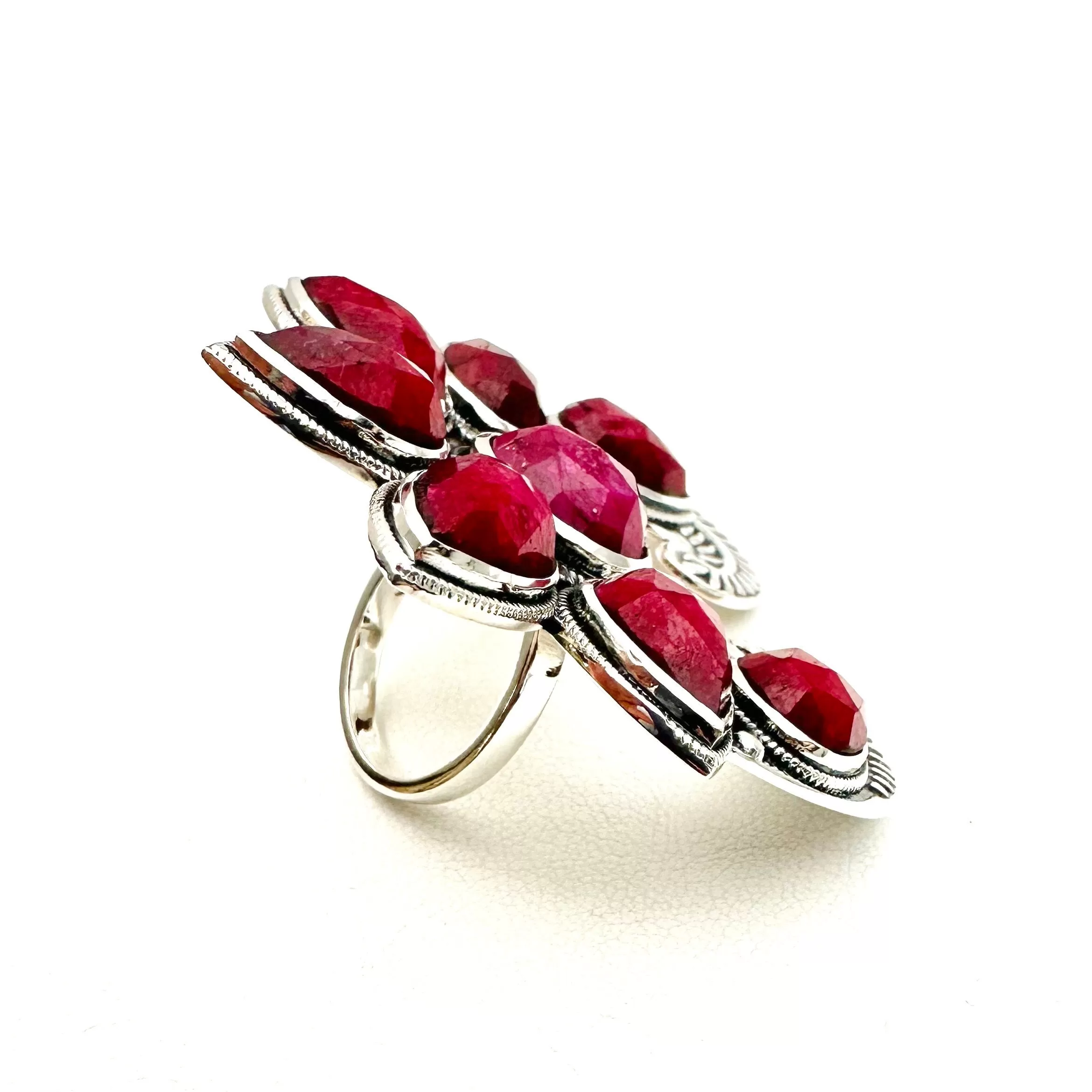 Phoenix Naja Ring - Ruby