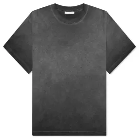 Phoenix Oil Wash Cropped Tee - Black