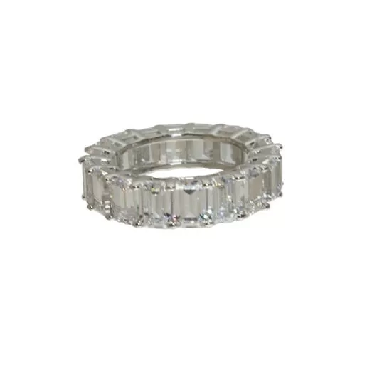 PREMIUM EMERALD CUT ETERNITY BAND