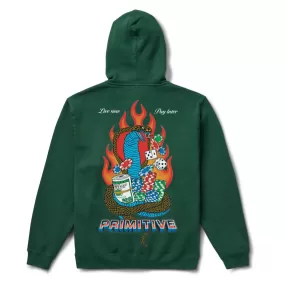 Primitive Cobra Hoodie - Forest Green