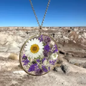 Purple Botanical Garden Necklace - BG 138