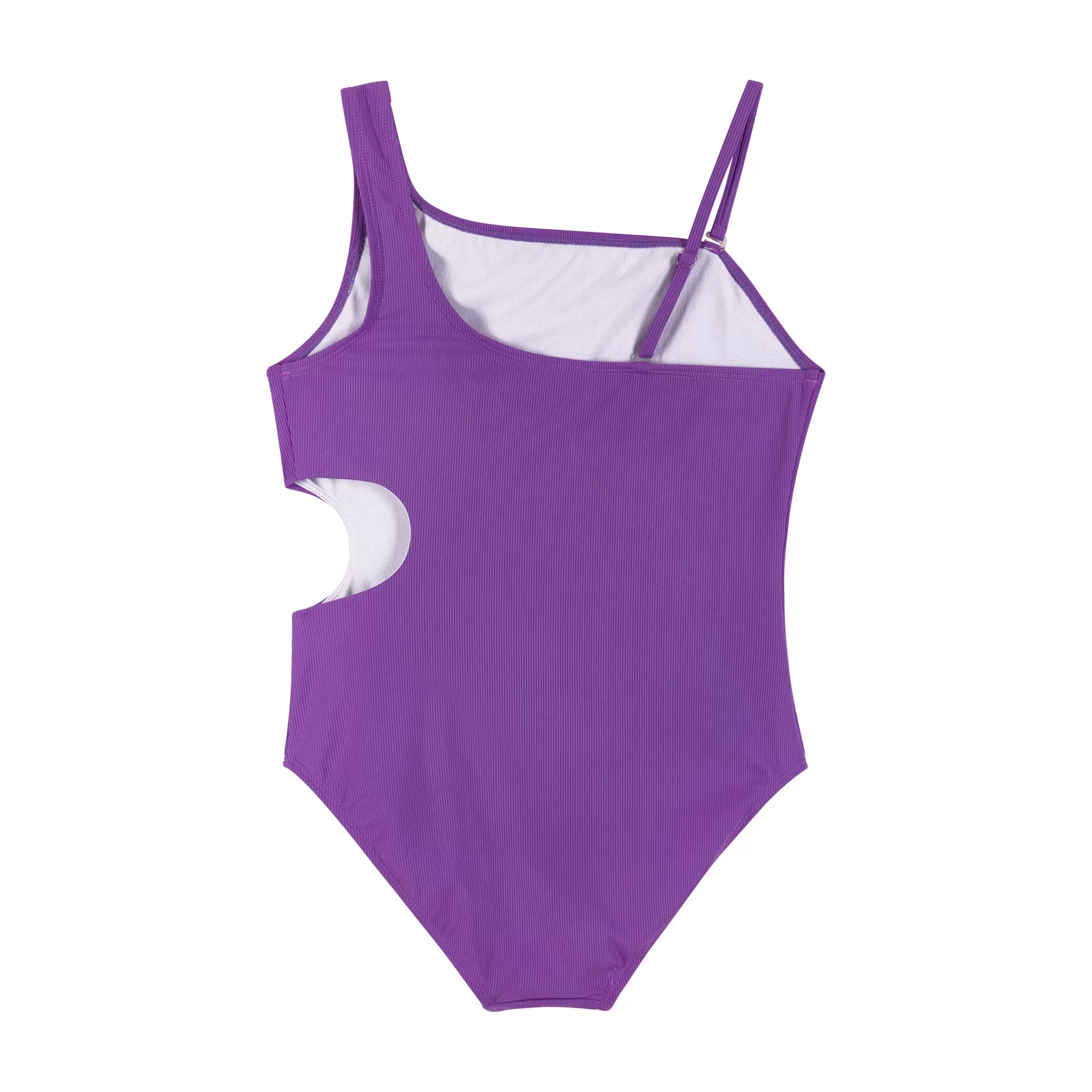 Purple Rib Swimsuit (Size 7-16 Years)