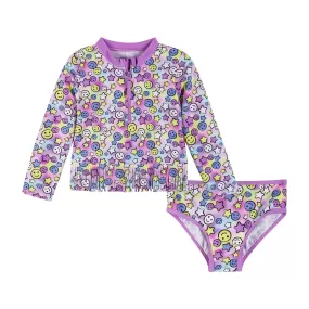 Rashguard Set | Smiley Face Print