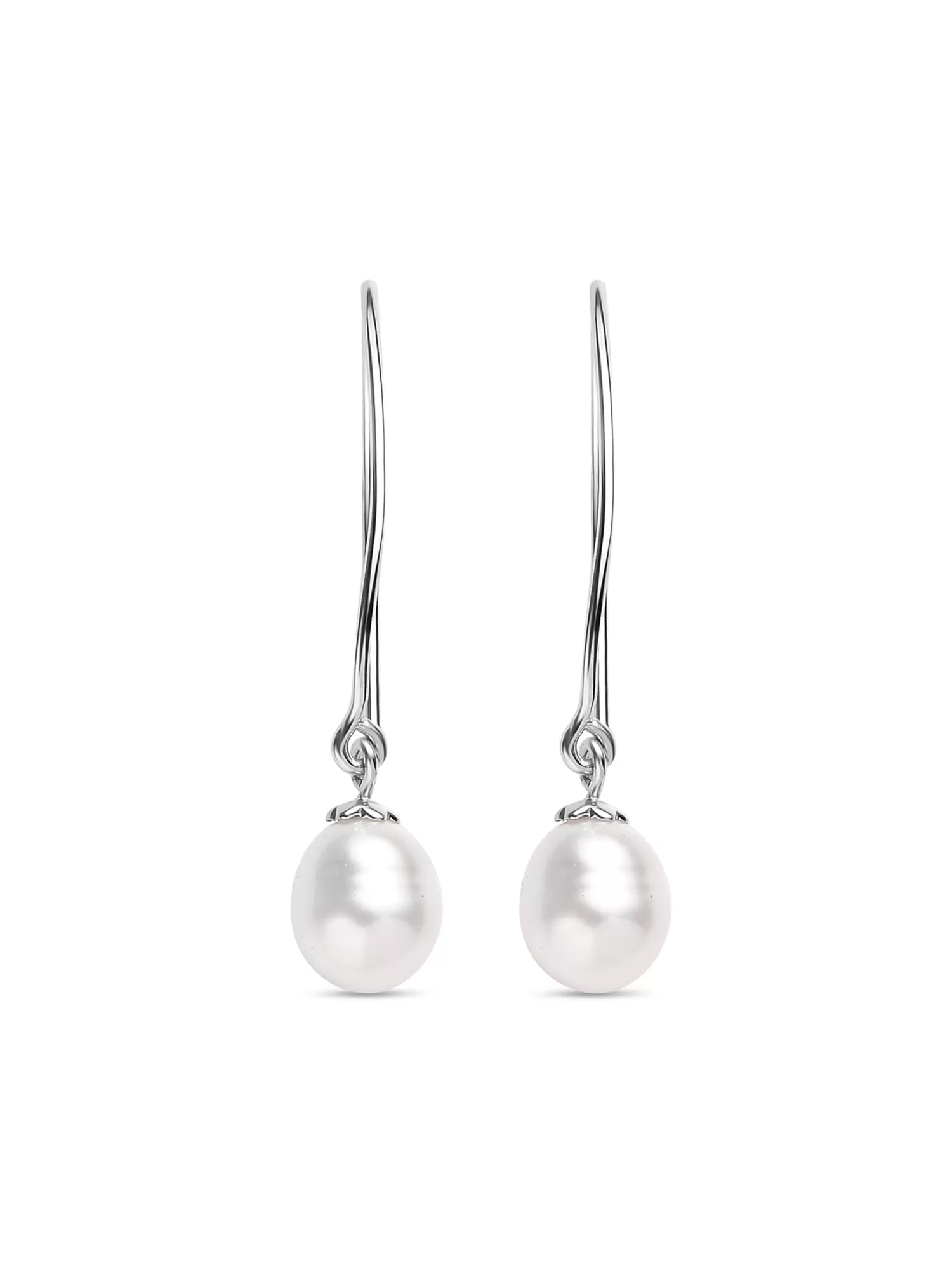 Real Pearl Drop Chic Earrings For Girls