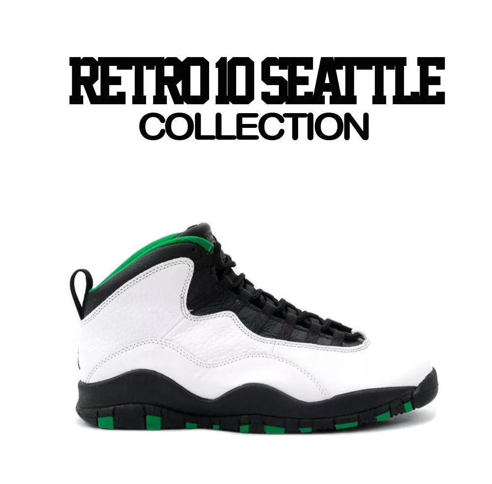 Retro 10 Seattle Hoody - Wavy - Black