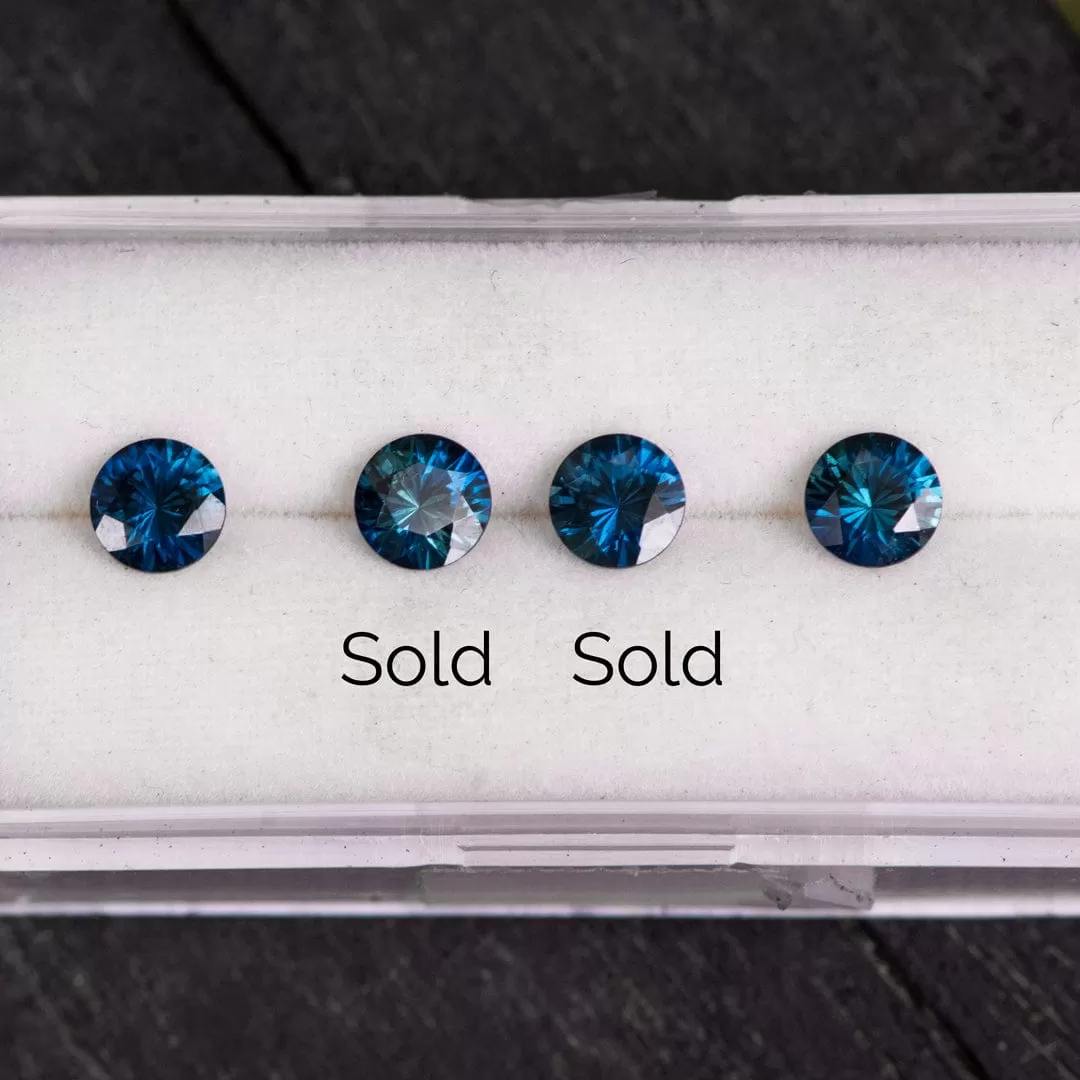 Round BLUE AUSTRALIAN KINGS PLAIN SAPPHIRE 5mm/0.53ct Fair Trade Loose Gemstone