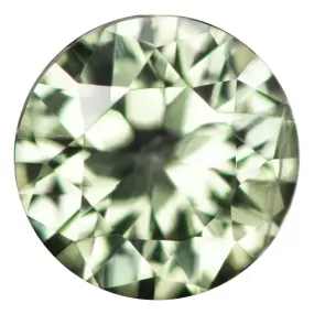 Round Cut Light Green 5mm/0.55ct Fair Trade Montana Sapphire #GR6 Loose Gemstone