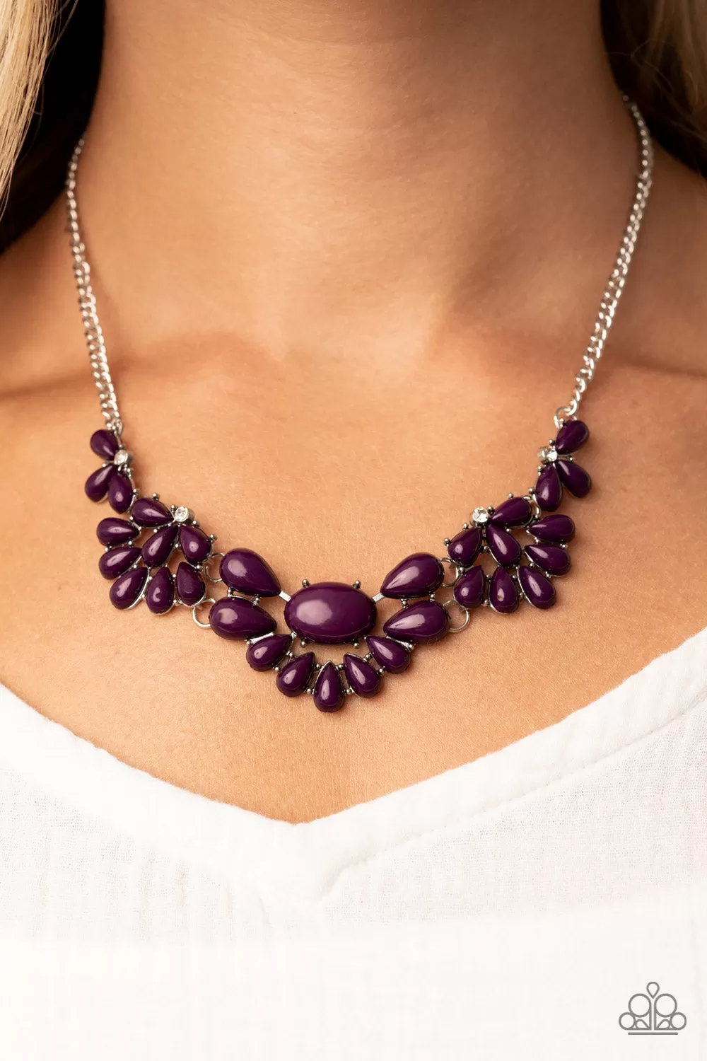 Secret GARDENISTA - Purple Necklace Paparazzi