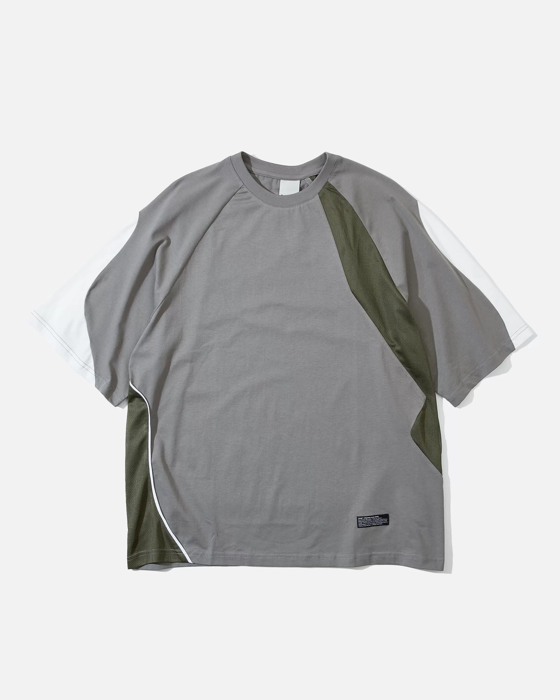 Shattered Panel Tee - Grey