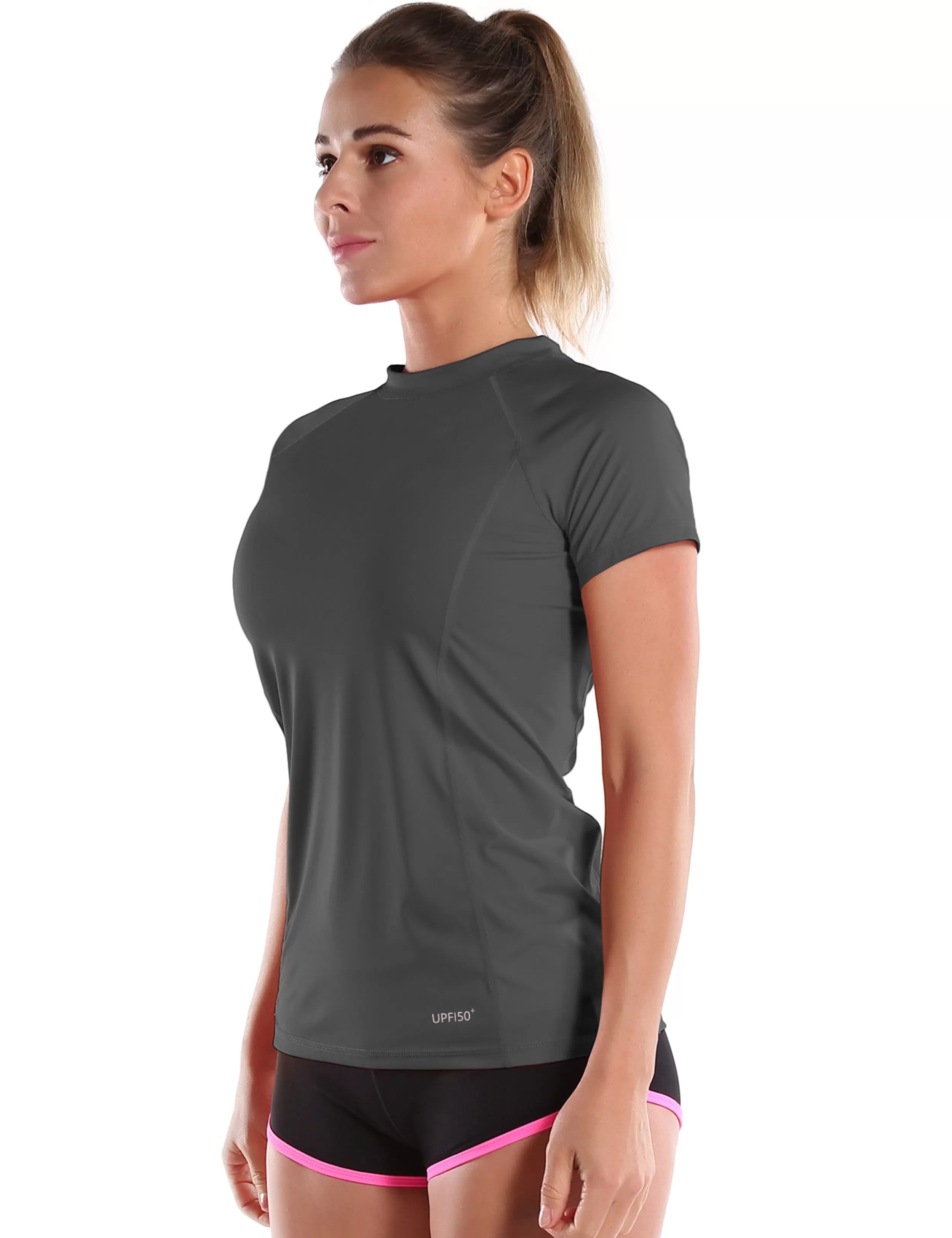 Short Sleeve UPF 50 Rashguard shadowcharcoal