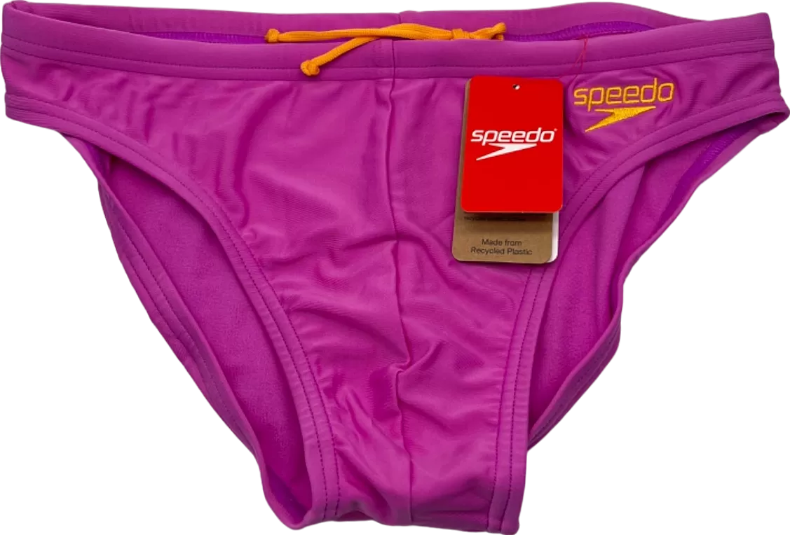 Speedo Purple Solar 5cm mens swim Brief W32